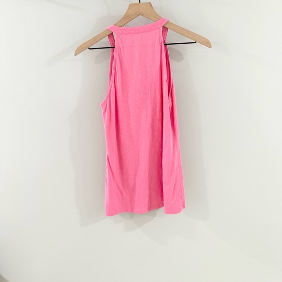 Lilly Pulitzer Pima Cotton Ruffle Tank Pink Size Small - Picture 6 of 6